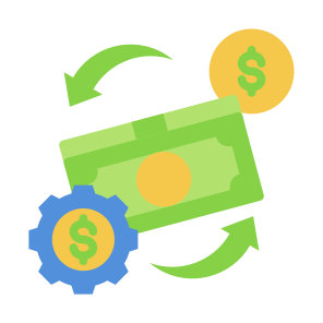 Money Management, Cost, Investment, Control, Money icon