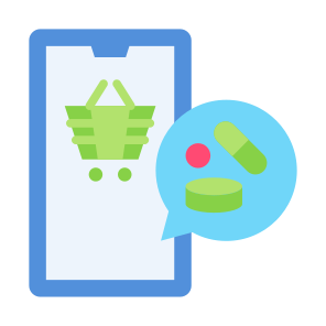 Online Store, Pharmacy, Commerce, Medicine, Drugs, Pills icon