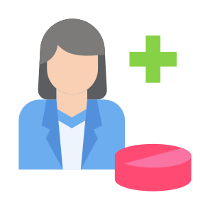Pharmacist, Woman, Medicine, User, Professions And Jobs icon