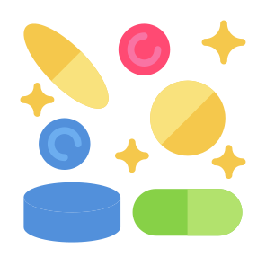 Vitamins, Supplement, Medicine, Pills, Healthcare And Medical icon