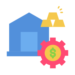 Asset Management, Property, Gold, Investment, Real Estate icon