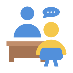 Counseling, Talk, Meeting, Communications, Discussion icon