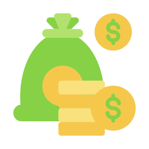 Finance, Coins, Dollar, Cash, Money Bag icon