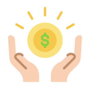 Handling, Money, Hand, Saving, Management icon