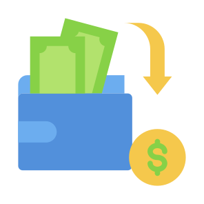 Incoming,  Wallet, Income, Salary, Earning icon