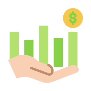 Investing, Statistics, Growth, Management, Money, icon