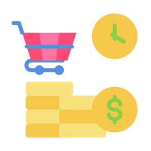 Market, Time, Money, Shopping, Cart icon