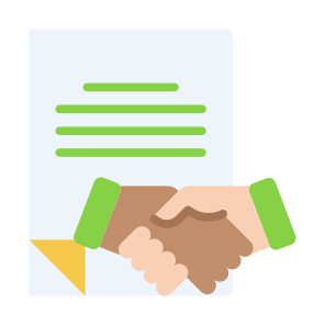 Agreement, Contract, Deal, Partnership, Handshake, Document icon