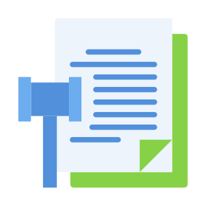 Legal Document, Legal, Document, Files, Contract, Gavel    icon