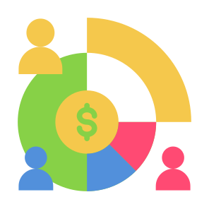 Shareholder, Profit, Investment, User, Pie Chart, Investor  icon