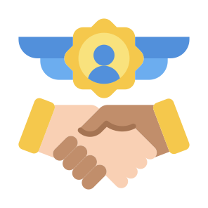 Trustworthy, Handshake, Trust, Partnership, Reliability, Collaborative  icon