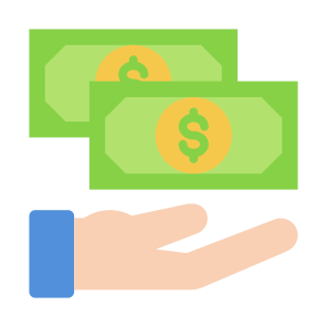 Banknote, Money, Hand, Cash, Give Money  icon