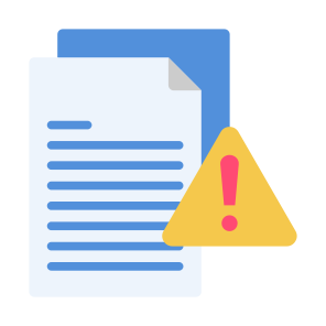 Fake Document, Sign, Identity, Risk, Document icon