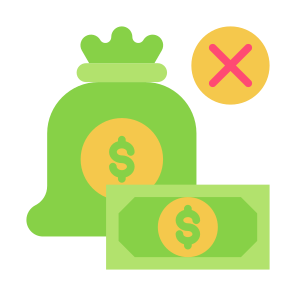 Illegal Money, Money, Sign, Reject, Illegal icon