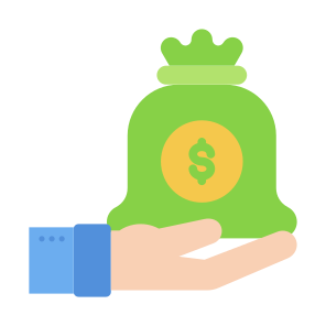 Money Bag, Currency, Cost, Hand Gesture, Money  icon