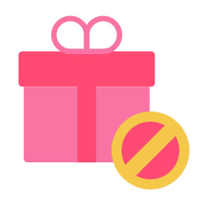 Prohibition, Forbidden, Gift, Signaling, No  icon