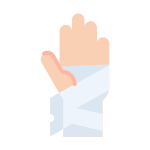 Bandage, Injury, Broken Hand, Wounded, Healthcare, Medical, Anatomy  icon