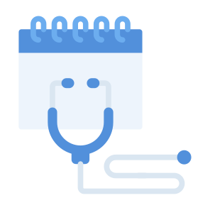 Medical Appointment, Stethoscope, Checkup, Schedule, Time And Date,   icon
