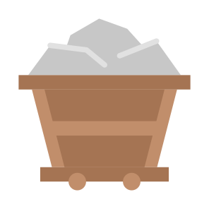 Mining Cart, Industry, Trolley, Coal, Mining Industry icon