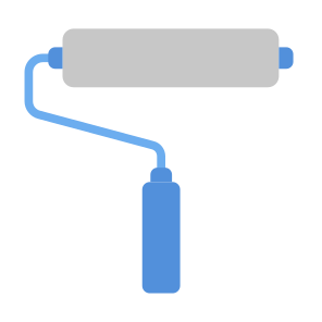 Paint Roller, Construction, Paint Roller, Home Repair, Work Tool icon