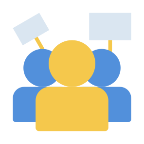Protest, People, Group, Demonstration, Strike icon