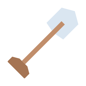 Shovel, Equipment, Gardening Tool, Construction And Tools, Farming And Gardening icon