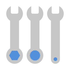 Wrenches, Mechanic, Repair, Maintenance, Technical Support icon