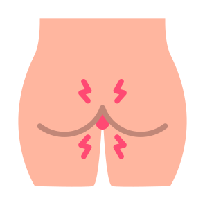 Hemorrhoid, Anus, Gluteus, Illness, Sickness  icon