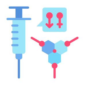 Hormone Therapy, Treatment, Injection, Hormones, Gene  icon