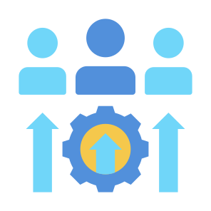 Leadership Skills, Growth, Teamwork,  Team Leader, Skill Development icon