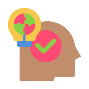 Mindset, Idea, Knowledge, Thinking, Solution, Innovation  icon