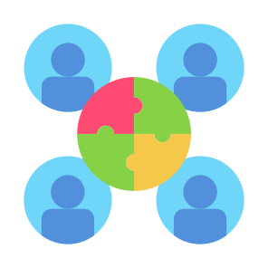 Teamwork, Group, Team, Collaboration, Partnership  icon