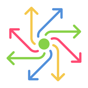 Versatility, Arrows, Direction, Develop, Orientation  icon