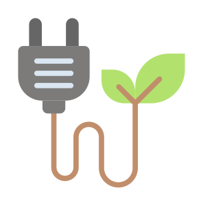 Eco Energy, Green Energy, Green Power, Ecology, Electrical, Plug, Power icon