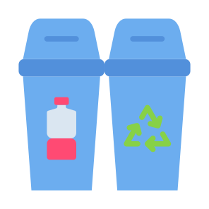 Recycle, Garbage, Sort, Trash, Bottle, Plastic, Bin icon