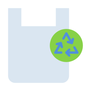 Recycled Plastic, Plastic, Plastic Bag, Bag, Eco Bag, Reusable icon