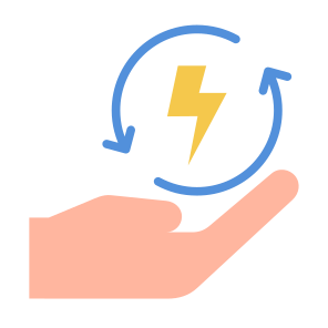 Renewable Energy, Electricity, Energy Saving, Energy, Recycle, Recycling, Ecology, Environment icon