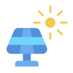 Solar Panel, Power, Solar Energy, Solar, Sun, Renewable Energy, Power Industry, Technology, Nature, Ecology And Environment, Ecological icon