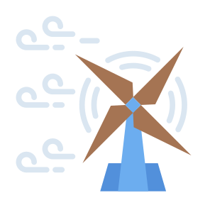 Wind Power, Wind Turbines, Windmill, Renewable Energy, Ecology, Clean Energy, Green Energy icon