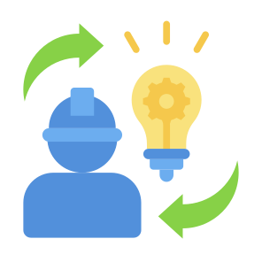 Creative Worker, Creative, Worker, Skill, Smart, Idea icon