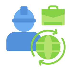 Global Outsourcing, Employee, Labor, Job, Outsourcing, Global icon