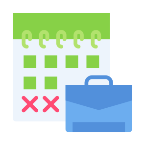 Leave Work, Leave, Work, Holiday, Time And Date, Labour Day icon