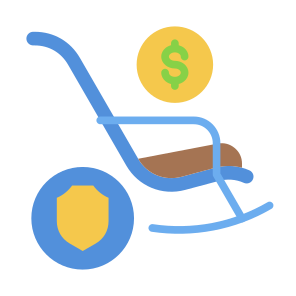 Retirement Insurance, Retirement, Insurance, Pension, Savings, Funds icon