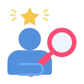 Talent Search, Talent, Hiring, Recruitment, Search, Person icon