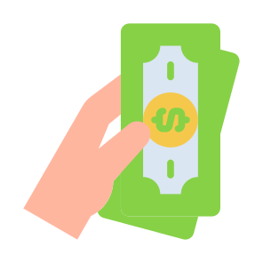 Cash, Shopping, Payment, Bill, Money, Hands And Gestures icon