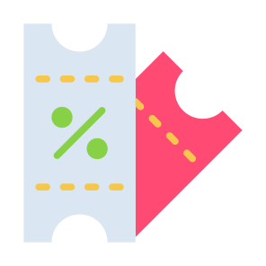 Coupon, Sale, Deal, Voucher, Ticket, Discount icon