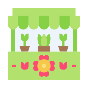 Flower Shop, Vendor, Plant, Floral, Bloom, Bouquet icon