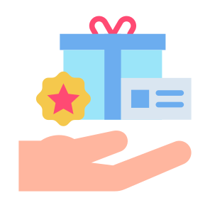 Loyalty Program, Points, Star, Gift, Reward, Card icon