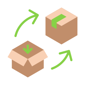 Packaging, Box, Wrap, Open, Product, Delivery  icon
