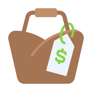 Price Tag, Sale, Price, Dollar, Label, Tag, Bag icon